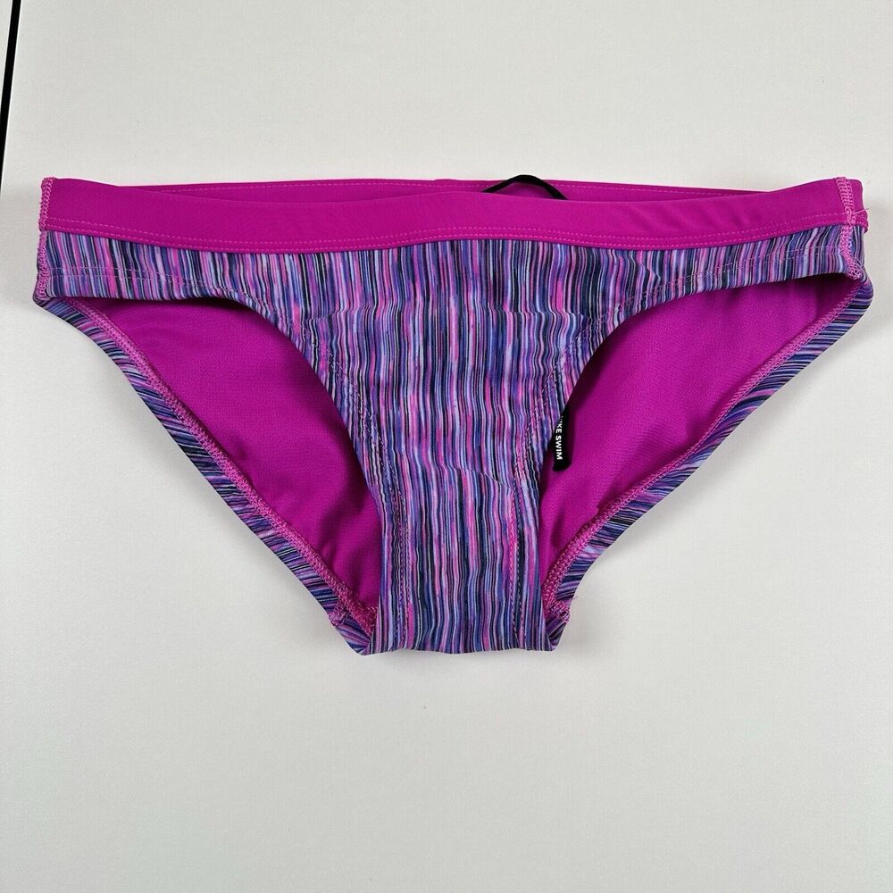 Nike Rush Pink Multicolor Bikini Bottoms Heather Womens Sz XS